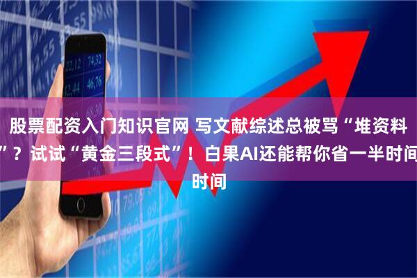股票配资入门知识官网 写文献综述总被骂“堆资料”？试试“黄金三段式”！白果AI还能帮你省一半时间