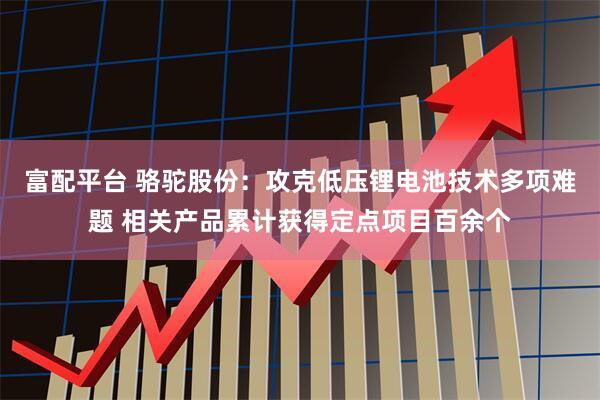 富配平台 骆驼股份：攻克低压锂电池技术多项难题 相关产品累计获得定点项目百余个