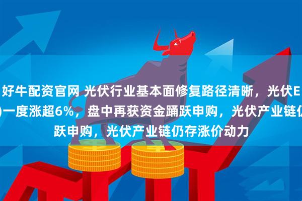 好牛配资官网 光伏行业基本面修复路径清晰，光伏ETF(159857)一度涨超6%，盘中再获资金踊跃申购，光伏产业链仍存涨价动力